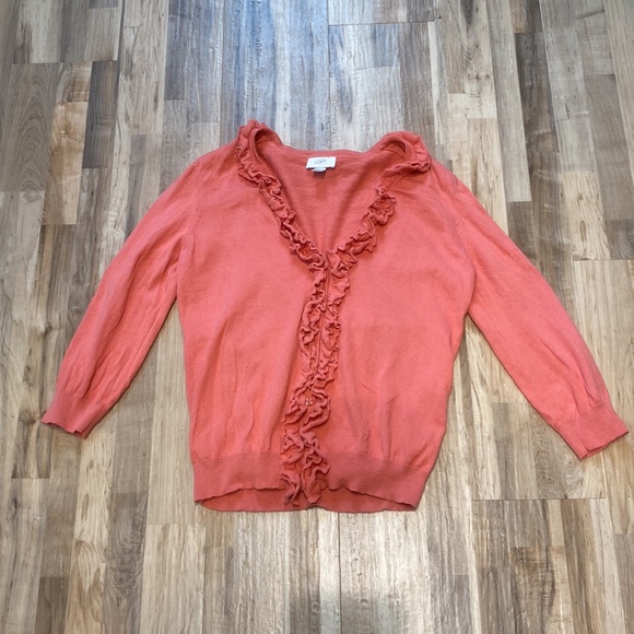 Loft Ruffle Cardigan - Picture 2 of 7